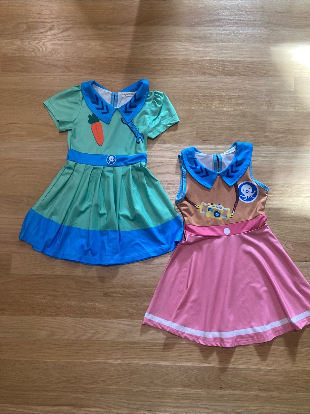🔧🥕📷 Kids 4 / 100cm Octonauts Tweak and Dashi dresses